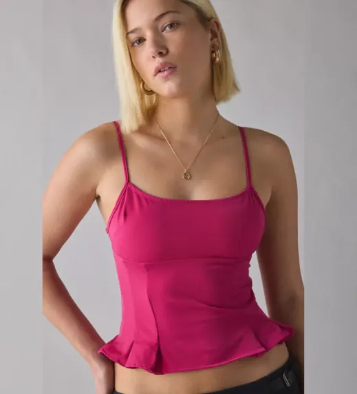 Silence plus Noise Good Luck Peplum Cami